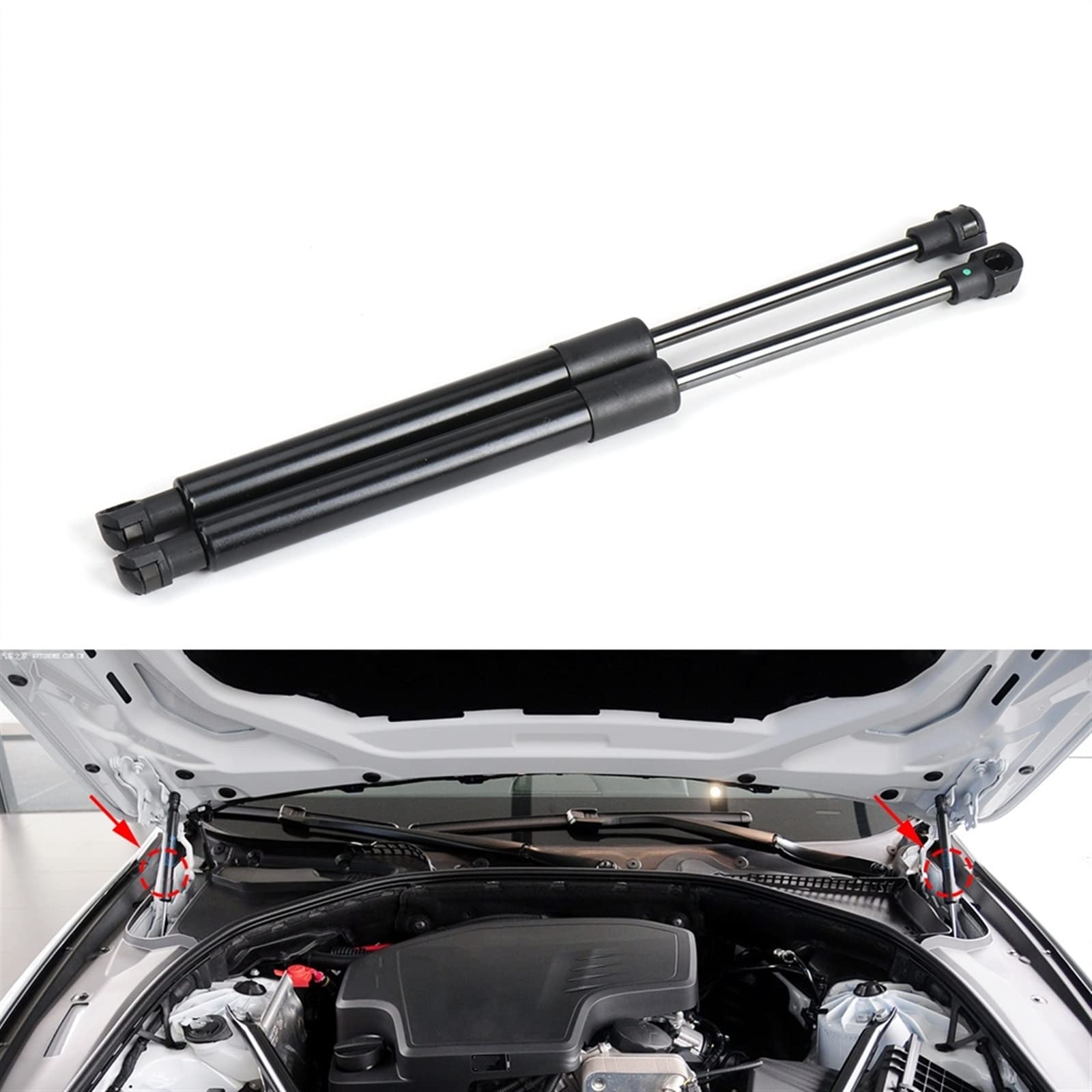2x Genuine YOU-S Gas Struts For BMW 5 Series E60 Bonnet/Hood – New OEM Replacement 10 thumbnail image