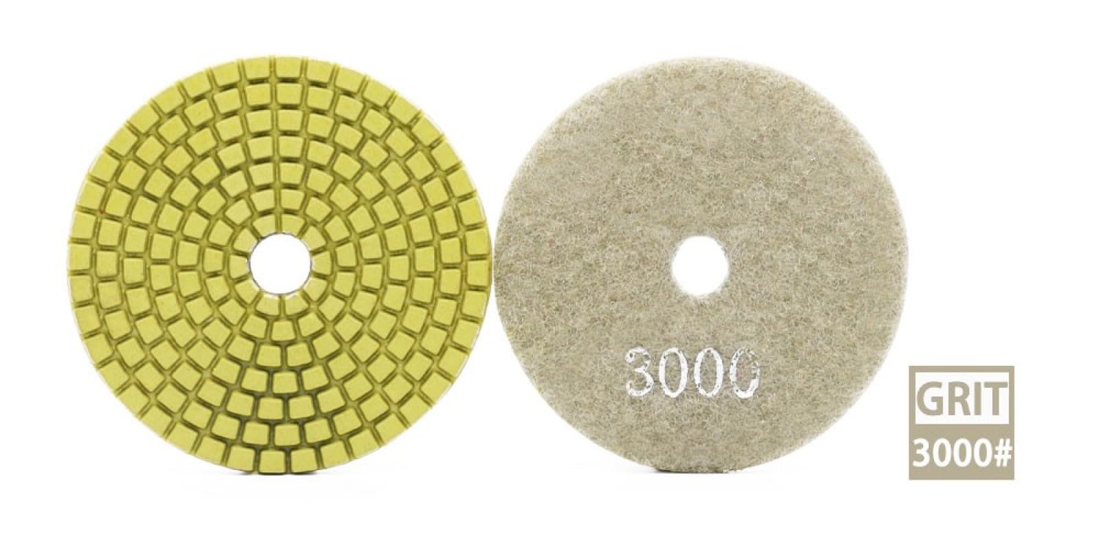 Almohadillas pulidoras de diamante, 10 piezas de disco de pulido de diamante for granito, mármol, hormigón, pulido, uso húmedo, almohadillas for lijar, herramienta de pulido de diamante(3000)
