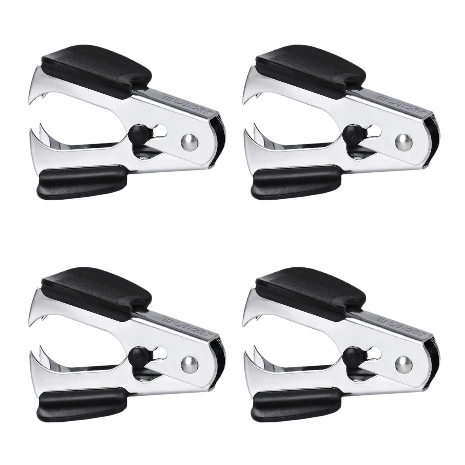 3 Pack Staple Remover, Black Staple Remover Tool with Sharp Steel Jaws & Wide Finger Grip, Lightweight Staple Puller for Office, School, Home, Easy Staple Removal Without Tearing Paper