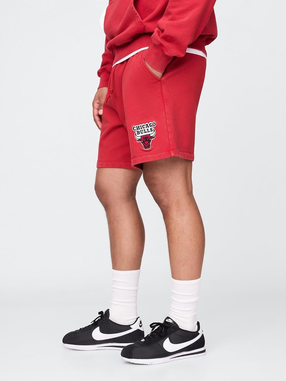 GAP Men's x NBA Fleece Pull-On Athletic Shorts - Image 2