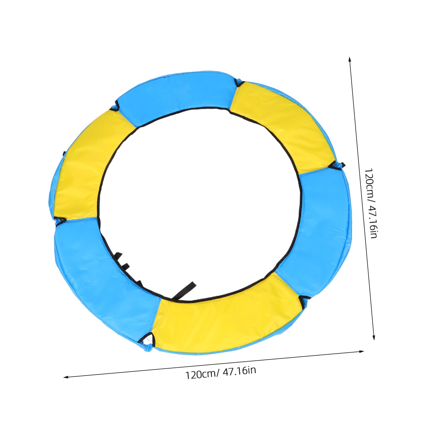 Hemoton Trampoline Protective Pad Circle Mat for Trampoline Anti-Collision Ring Mat