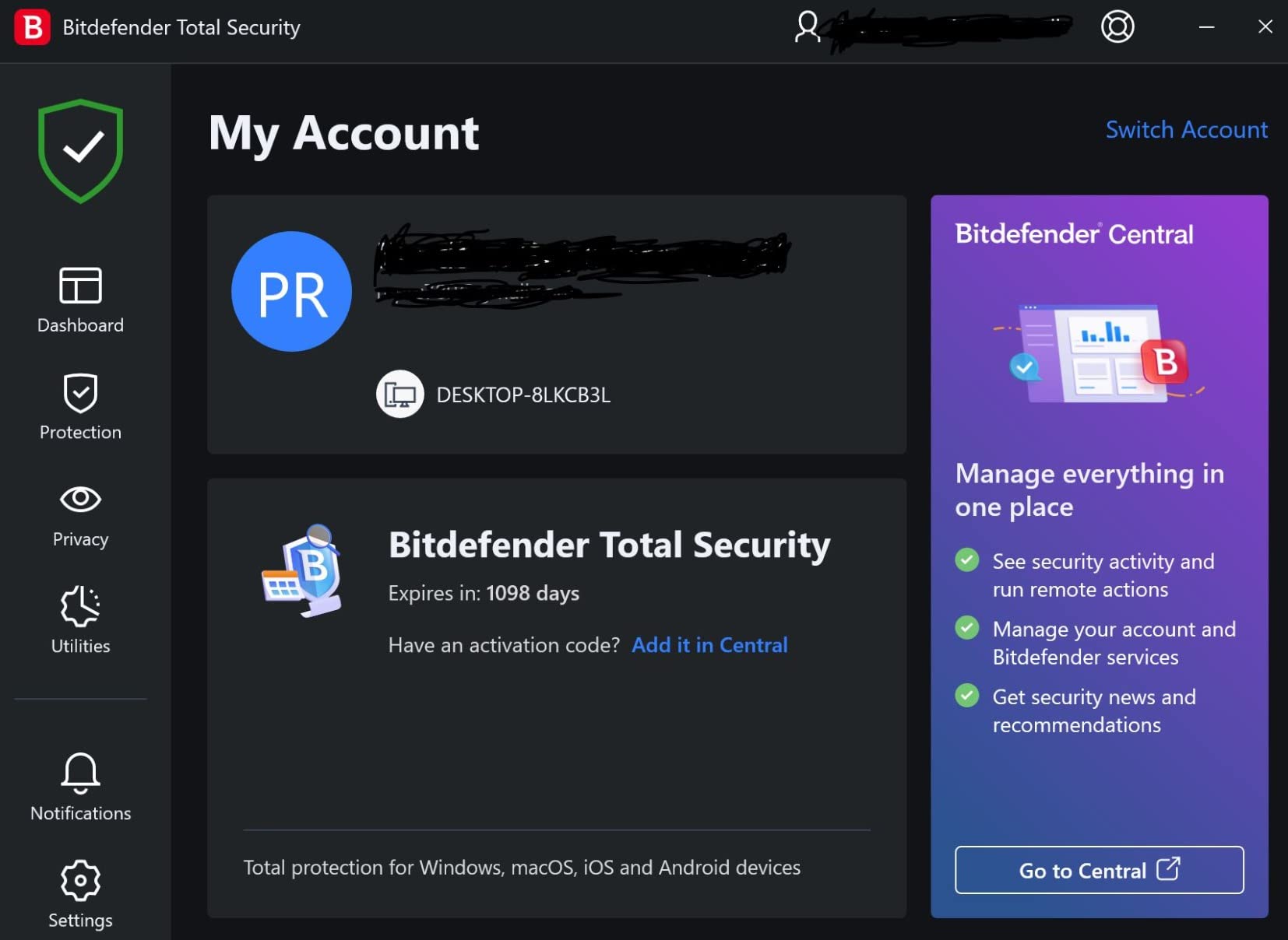 BitDefender Total Security Latest Version (Windows / Mac / Android