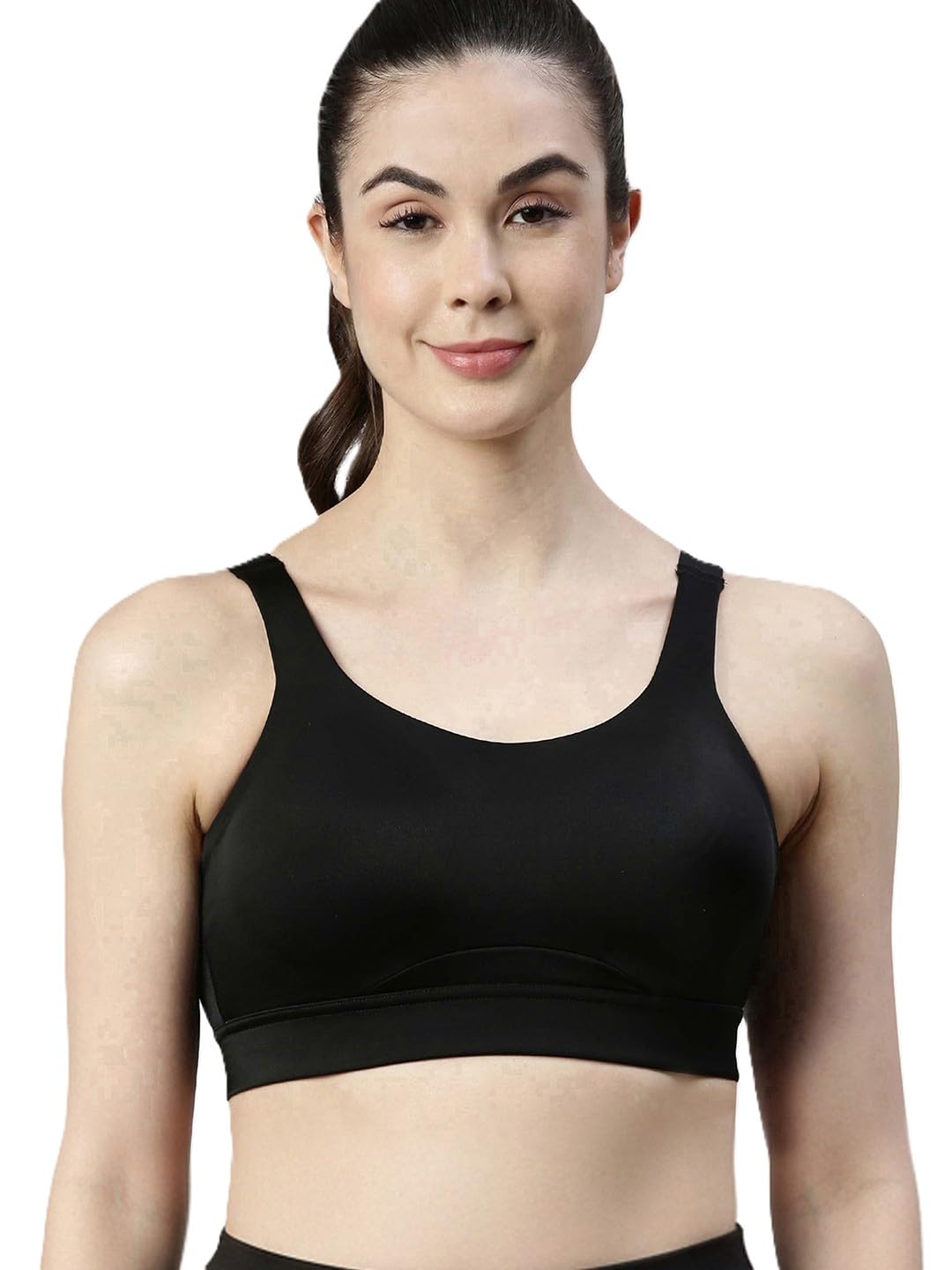 enamor Innovations Fab-Fresh Breathable Cup, Women's High Impact Sports Bra - Convertible, Padded, Wirefree, Full Coverage - SB18-picture-16