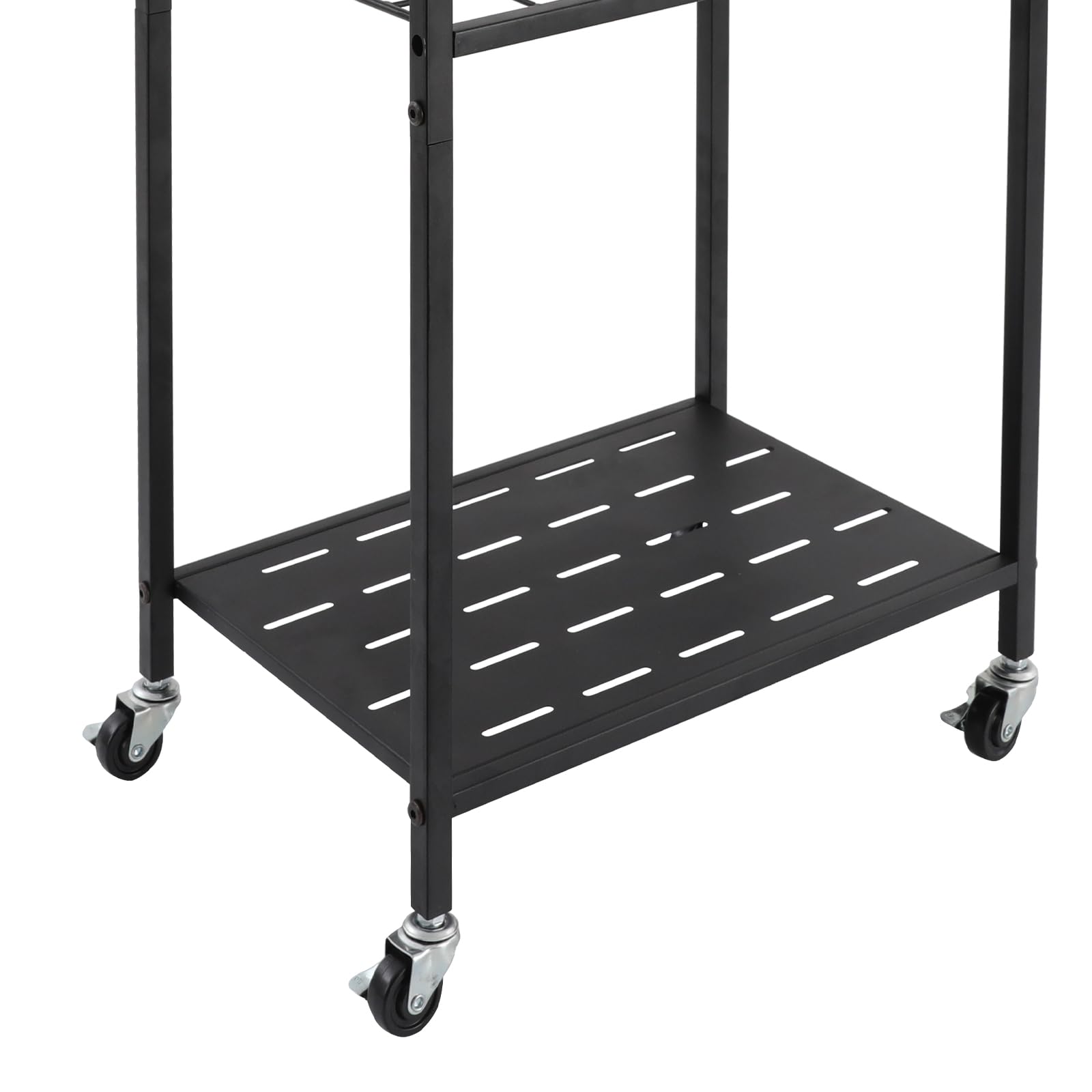 Supporto per attrezzi da giardino, in metallo, per attrezzi da giardino, 43 x 30 x 79,5 cm, con ruote per giardino e garage