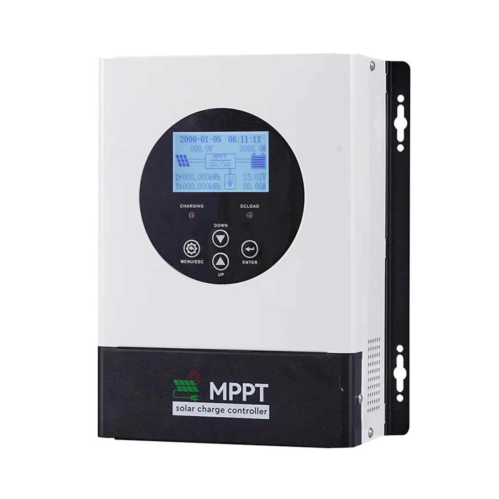 Kontroler ładowania słonecznego, 100A 120A 230V Inteligentny Sterownik Słoneczny MPPT 80A 70A 60A 50A 30A Wydajny Regulator Ładowania Słonecznego PV Dla Akumulatora 12V 24V 48V 96V(80A)