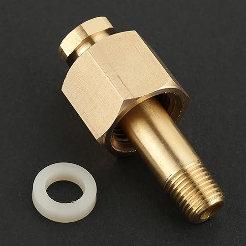 Miniatura 3 de Conexiones del regulador de dióxido de carbono CGA 320 Tuerca de entrada del regulador de dióxido de carbono y pezón con arandela