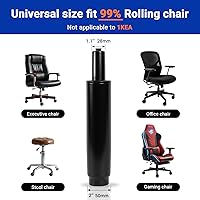 Vista 7 de 10.1 Inches-14 Inches Office Chair Cylinder Replacement - 3.9'' Stroke, Heavy Duty 1000lbs Class 4 Hydraulic Lift, Universal Pneumatic Piston Fit