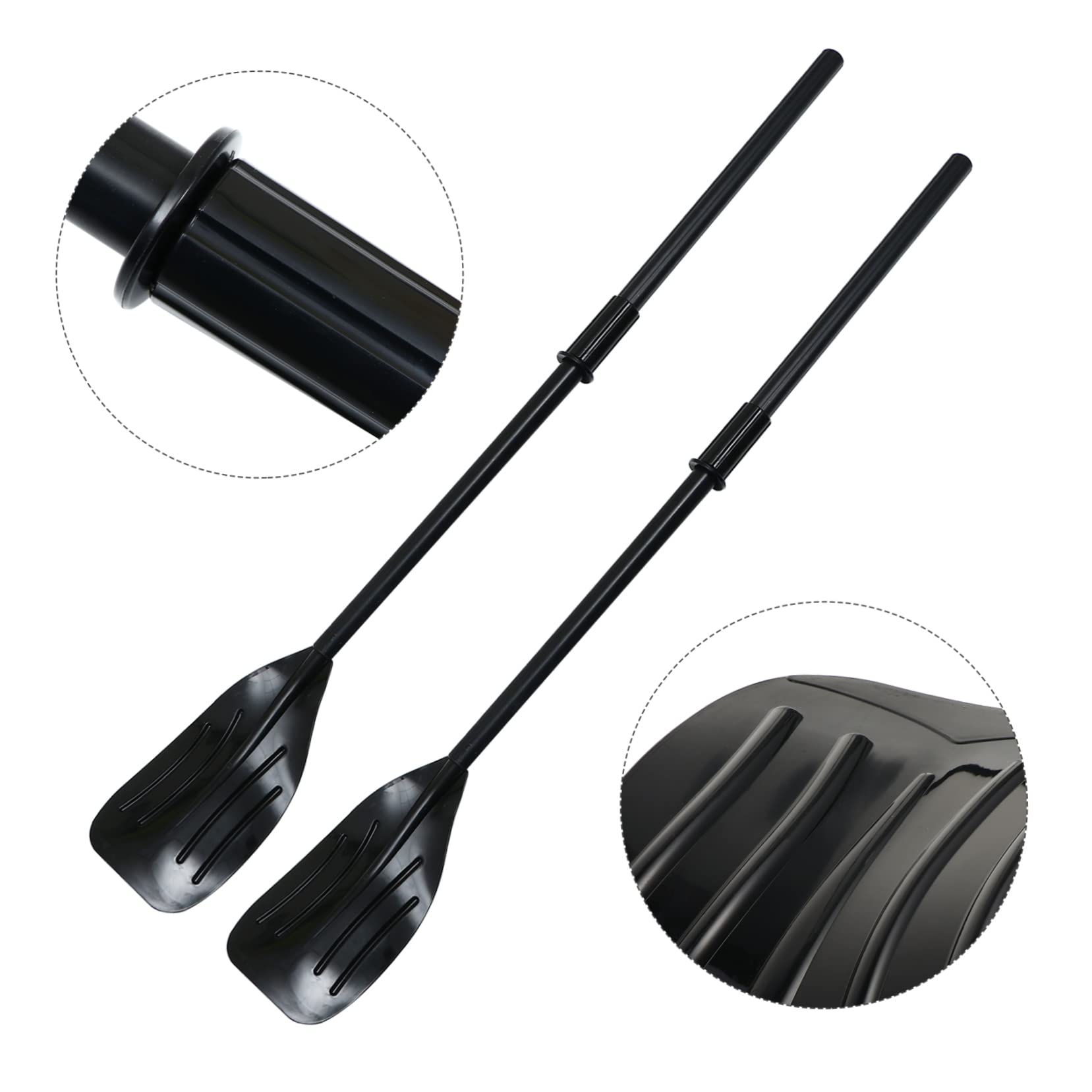 NAMOARLY Row Boat Paddles for Small Boat 2pcs Set Paddles PVC Canoe Oars Comfort Grip