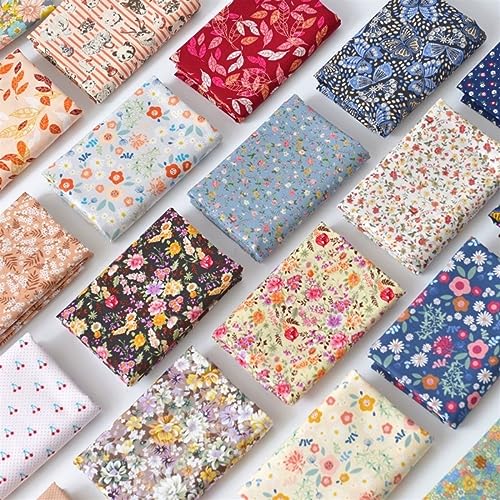 Tecido para vestidos e saias estampa floral popelina de algodão tecido fino para roupas infantis DIY