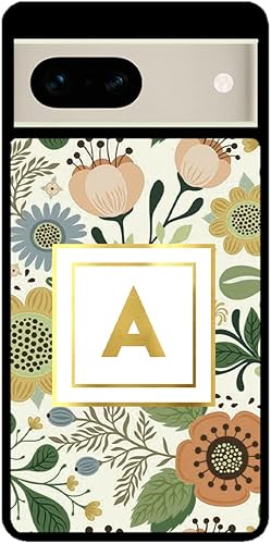 Miniatura 2 de Vintage Flower Pattern Personalized Black Rubber Phone Case Compatible With Google Pixel 10, 10 Pro, 10 Pro XL, 9a, 9 Pro, Pixel 9, Pixel 9 Pro XL,