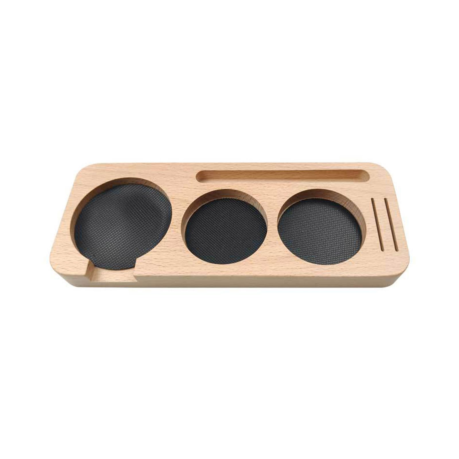 Elnwnnkc 58Mm 51 / Wood Espresso Coffee Tamper Mat Holder Coffeeware Accessories Coffee Base Tray Stand Accessories For