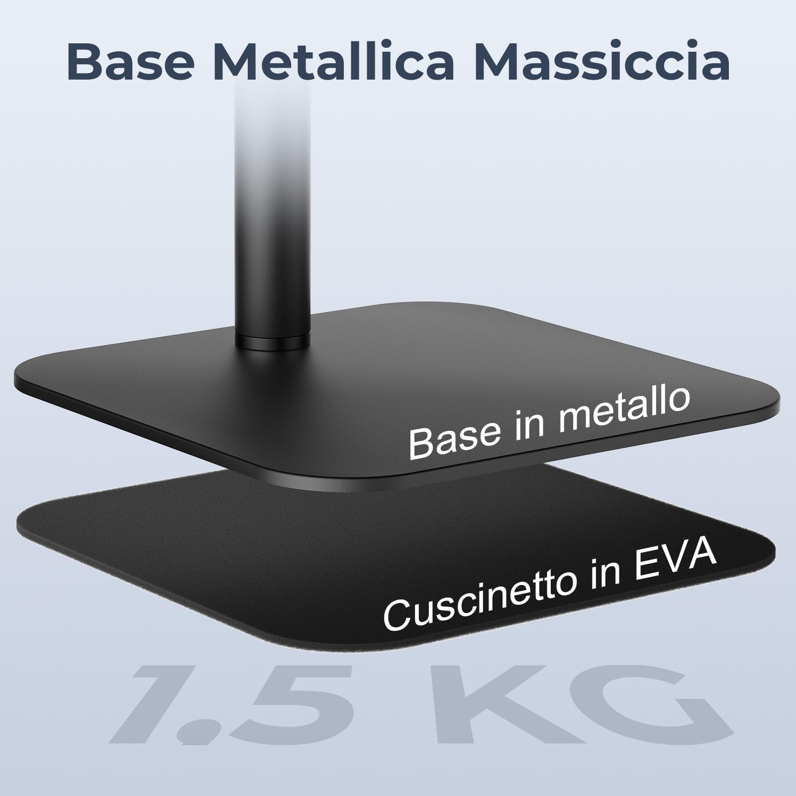 Supporto Microfono da Tavolo, Braccio Regolabile con Adattatori 1/4"-3/8"-5/8" per Blue Yeti, Fifine, HyperX, Webcam e Fotocamere - Ideale per Registrazione, Podcast e Streaming