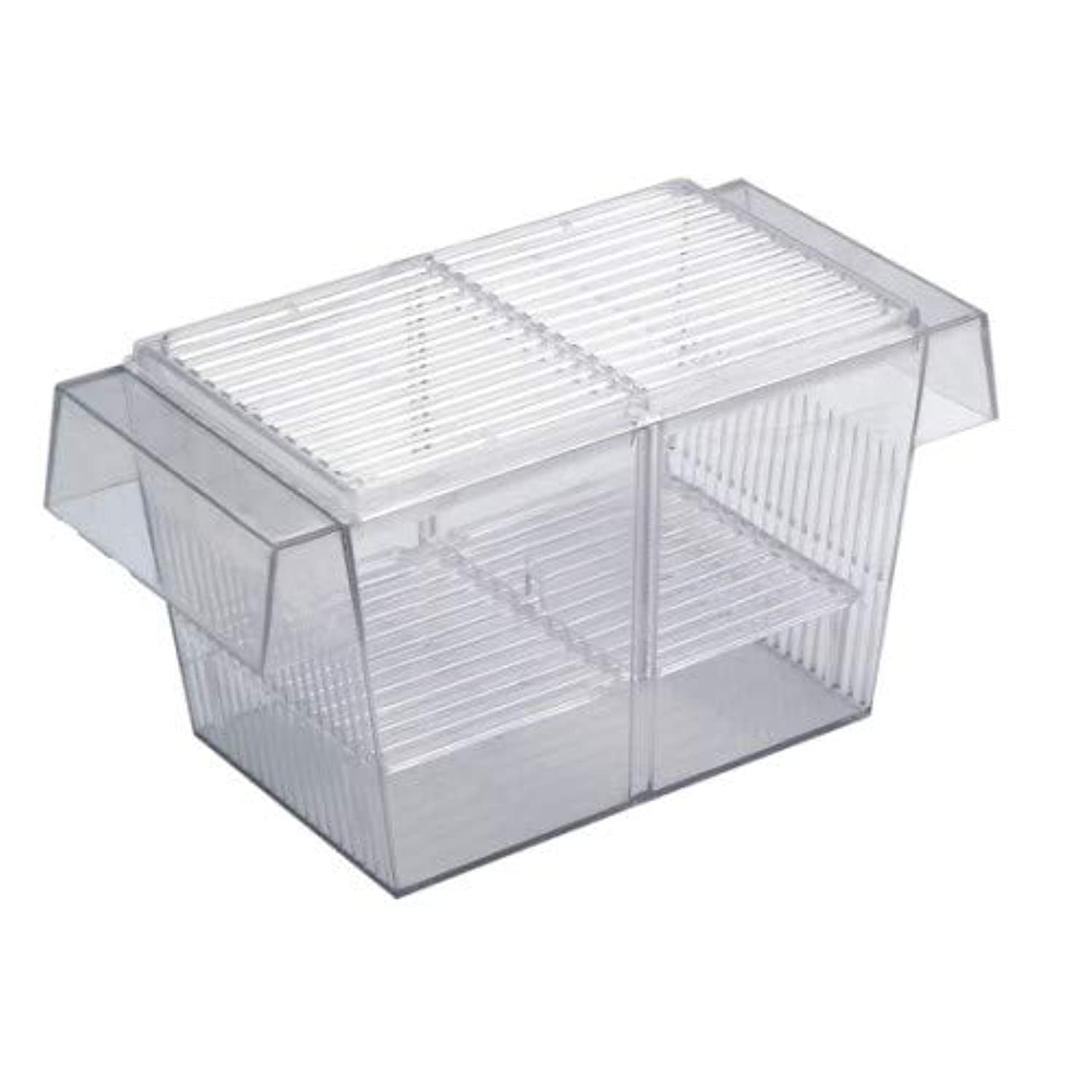 B&K Aqua Breeding Box Aquarium Fish Tank Hatchery Incubator, Acrylic White Breeder Isolation Divider Hatching Boxes Boyu Fish Hatchery