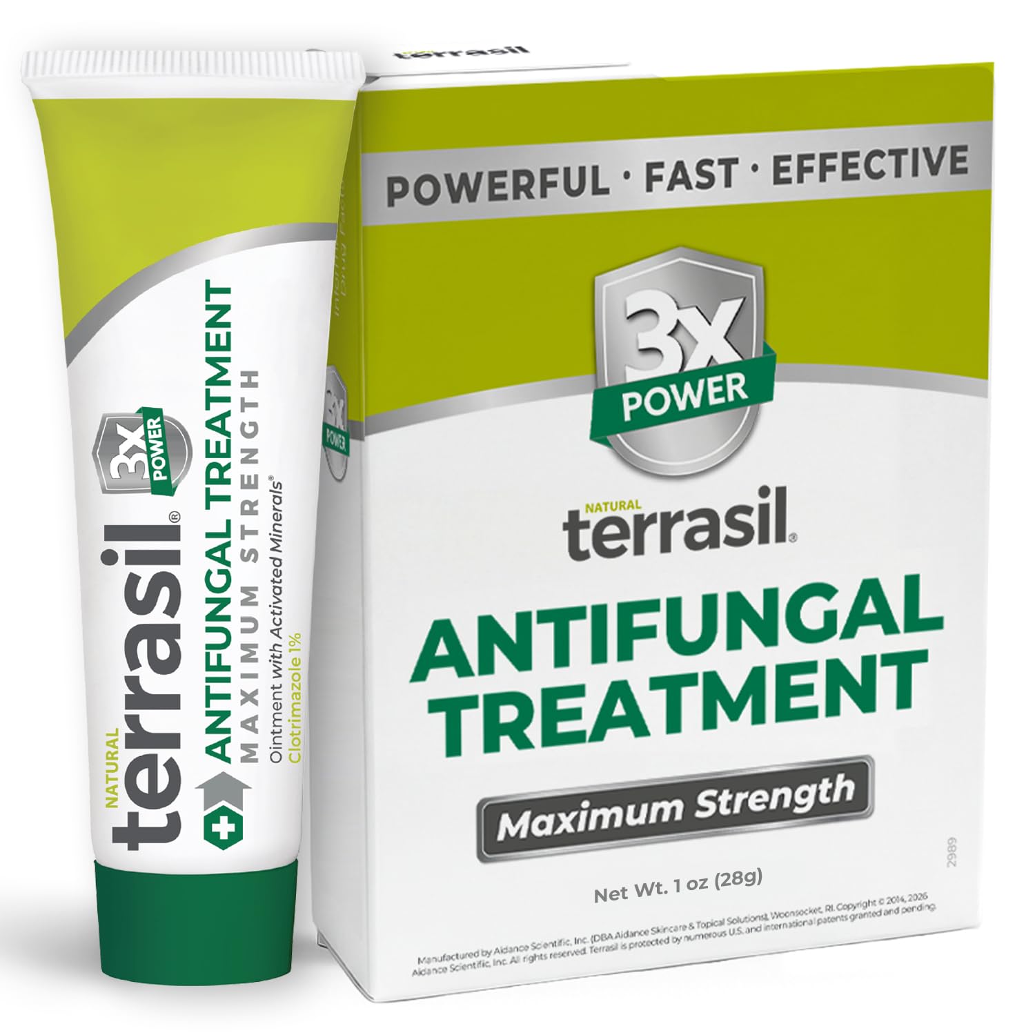 terrasil Clotrimazole Antifungal Cream Maximum Strength Treatment, 1oz