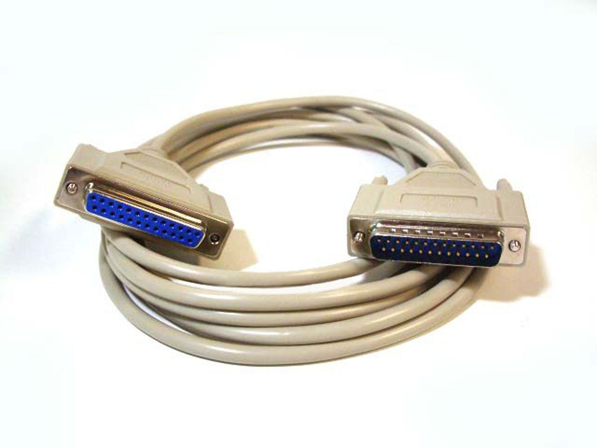 6ft Null Modem DB25 M/F Molded Cable-image-26