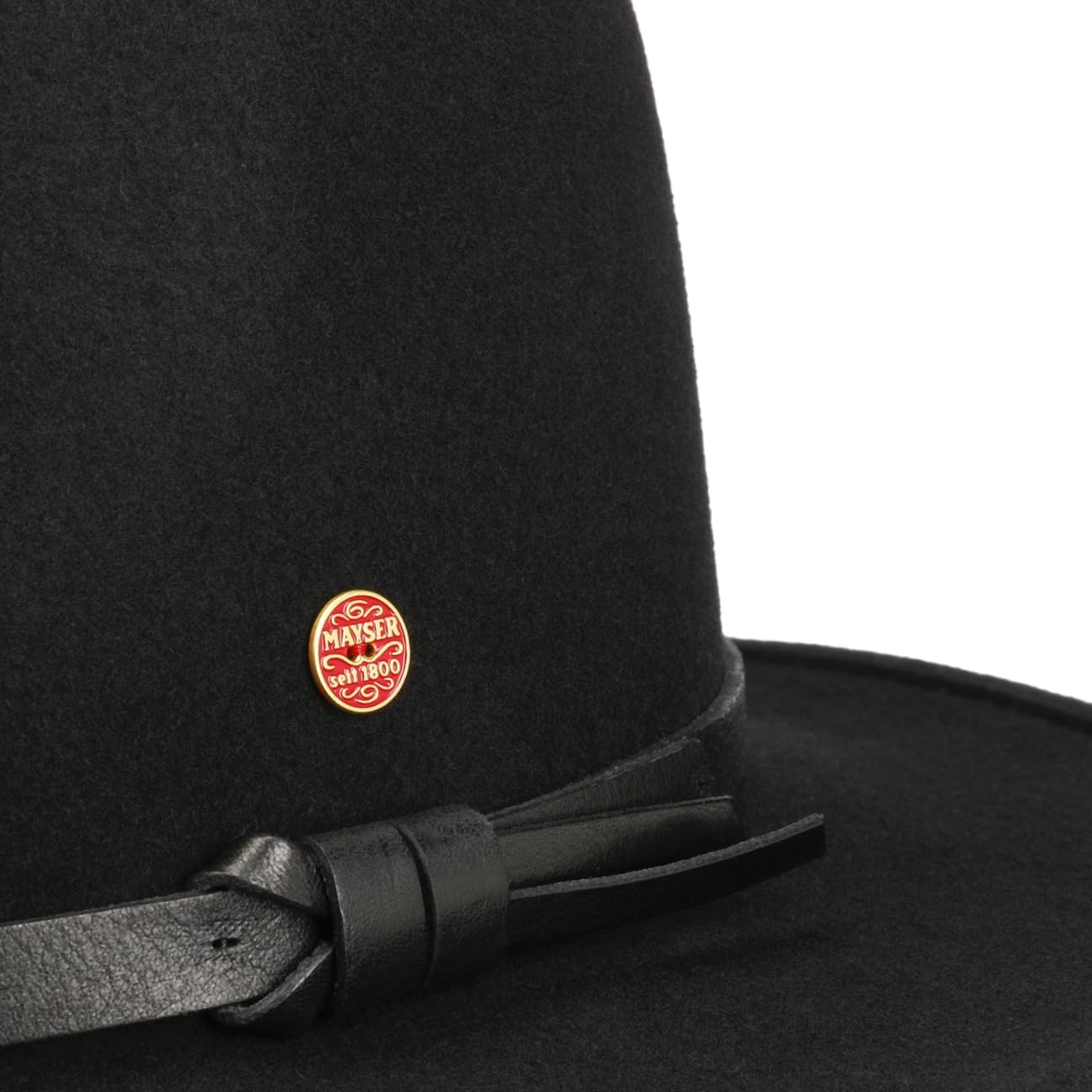 Mayser Taylor Trekking Fedora Wollfilzhut Ledergarniturband Made in EU Herren Herbst Winter