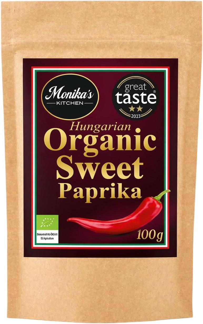 Organic Hungarian Sweet Paprika Powder 100g - Premium Quality - Great Taste Award Winner