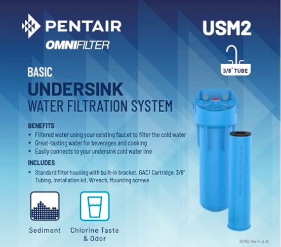 Pentair OMNIFilter USM2 Single-Stage Under Sink Water Filtration System
