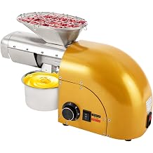 1800W Oil Press Machine, Nut Seeds Oil Extractor Cold& Hot Press Machine,Temperature Control 300C/572F, Commercial/Home Electric Oil Extractor Beans Machine for Peanut, Sunflower, Walnut