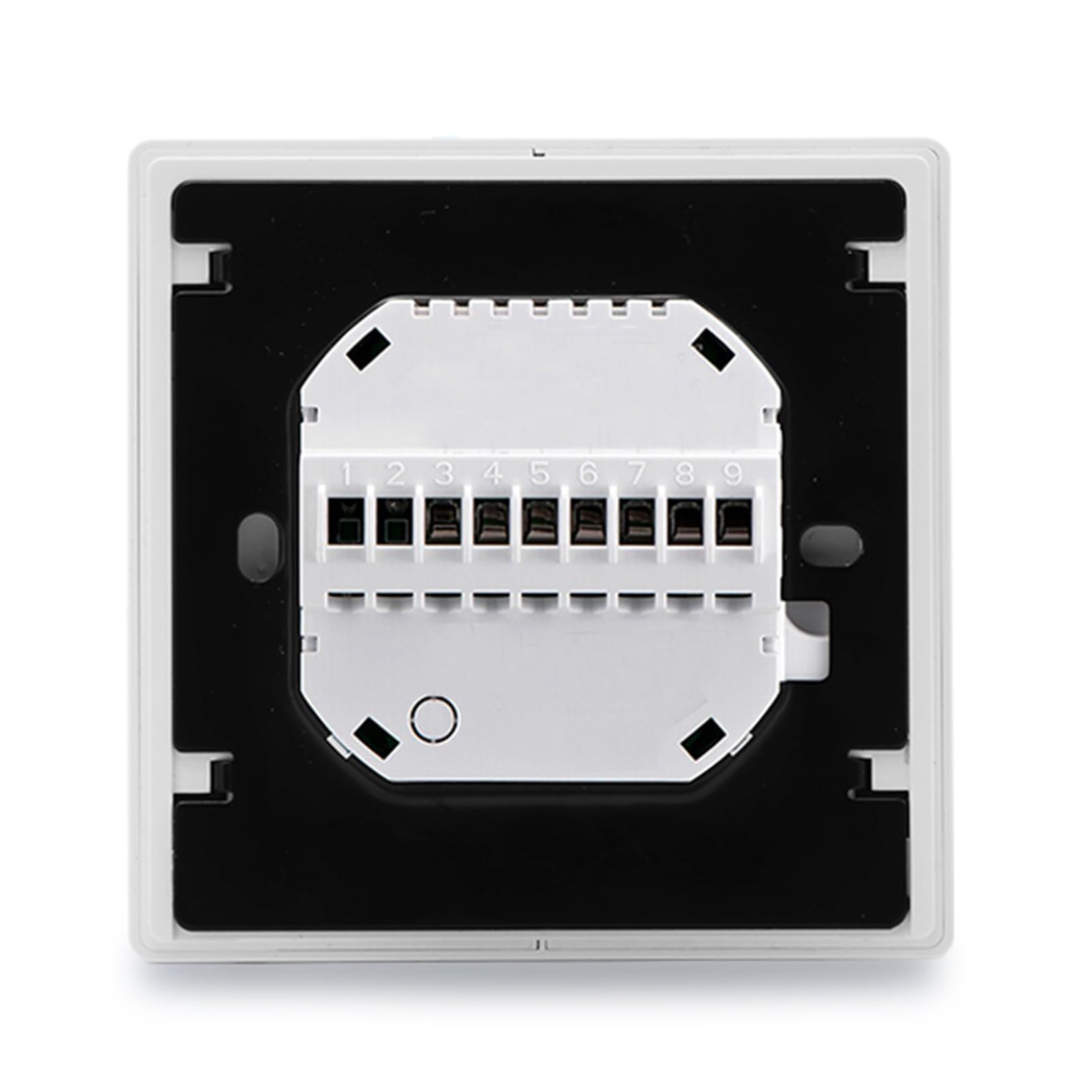 Sxhlseller Termostat AC WiFi, Duże Przyciski Dotykowe, Kolorowe Podświetlanie, Regulator Temperatury do Biura z Efektem Fajnego światła (WHITE)