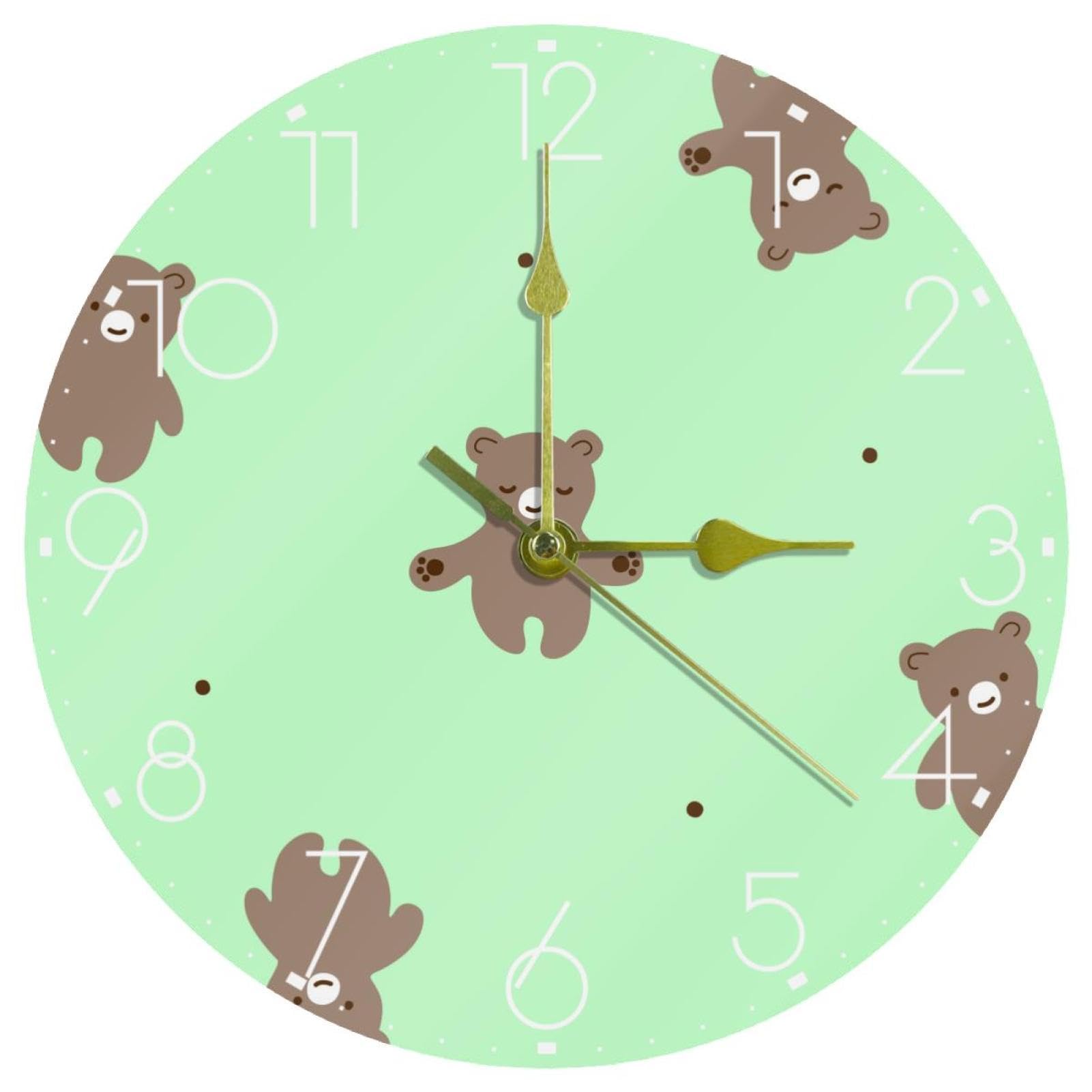 Horloge murale silencieuse acrylique pour éliminer le bruit de tic-tac