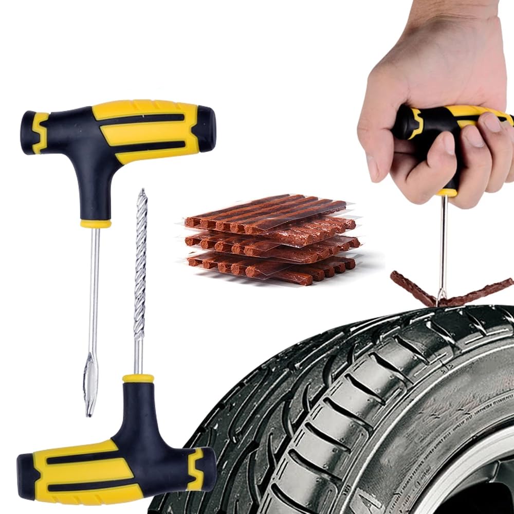 Strisce di riparazione pneumatici Tubeless Rubber 5-100 pezzi Guarnizioni adesive for auto Moto Bici Pneumatico Foratura Riparazione Pneumatici Kit di riparazione borchie(20pcs)