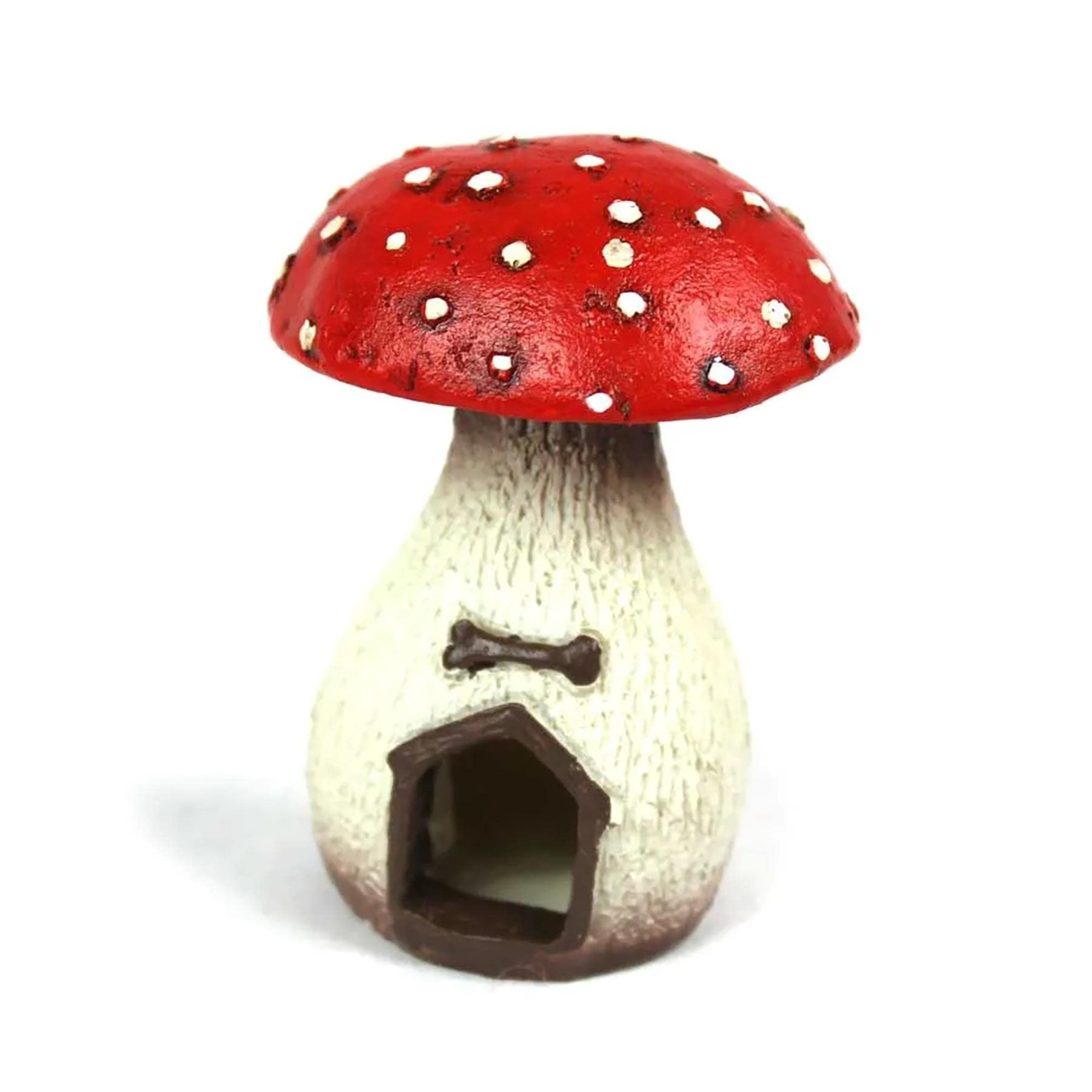 GeorgetownFiddlehead Fairy Gardens Mushroom Doghouse Resin Home Decorative Ornament