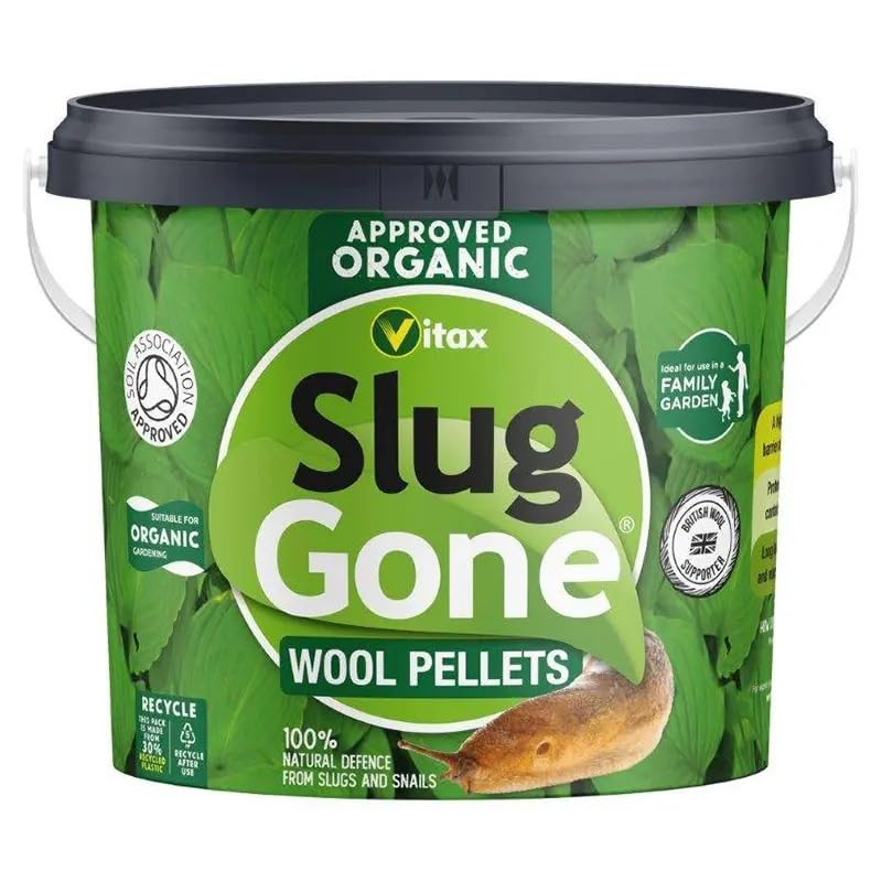 Monal Slug Gone Wool Pellets - Natural Slug & Snail Repellent, Organic Soil Improver, Safe for Kids & Pets, Eco-Friendly Garden Protection (1L, 3.5L, 5L, 10L) (Slug Gone 10L)