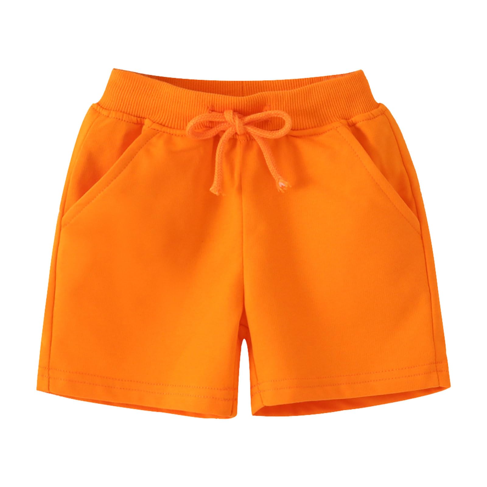 Generico Pantaloncini Estivi per Bambini Vita Regolabile con Coulisse Pantaloncini Scolastici Bambini con Tasche Multiple Tempo Libero Larghi Lunghi Bermuda Pantaloni Corti per Adolescenti