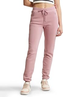 Jockey U110 Women's Super Combed Cotton Rich Fleece Fabric Relaxed Fit Trackpants with Zipper Pockets Price In India