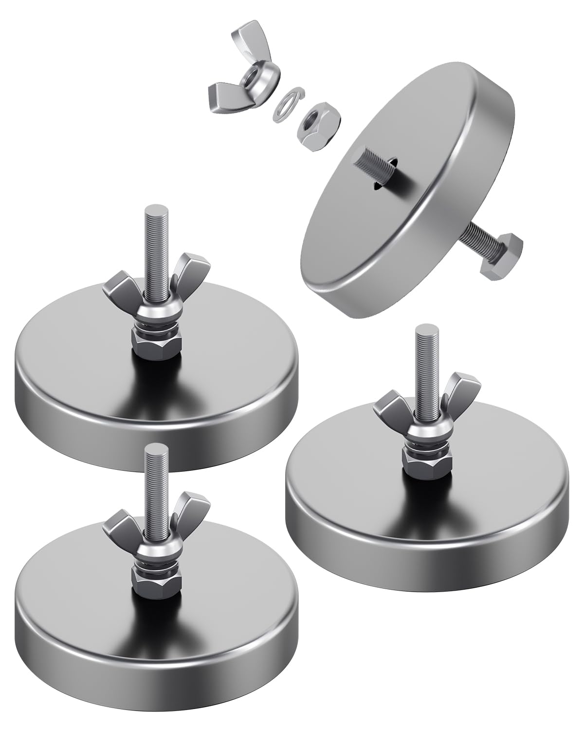 8Pack Magnetic Flag Holder 3.2" Strong Round Base Magnet — Amazon image 8