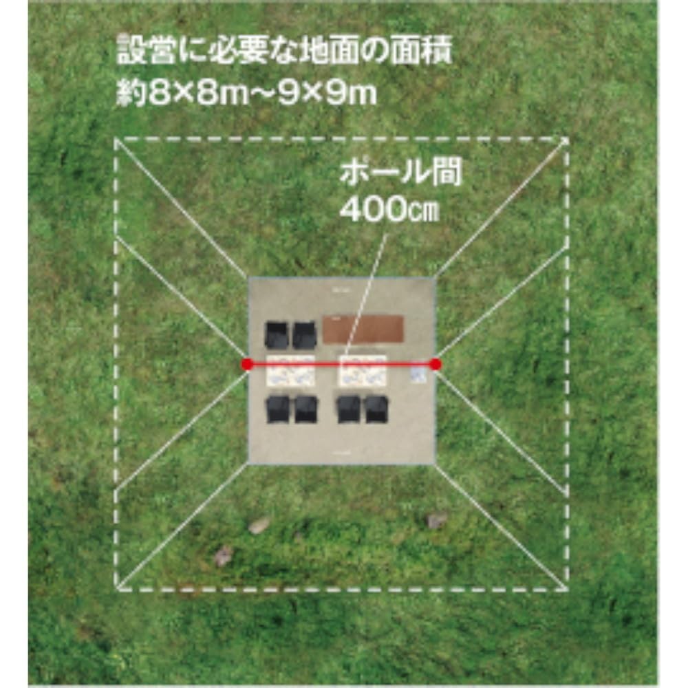 Amazon | ユニフレーム(UNIFLAME) REVOスクエアタープ 4×4 TC/TAN
