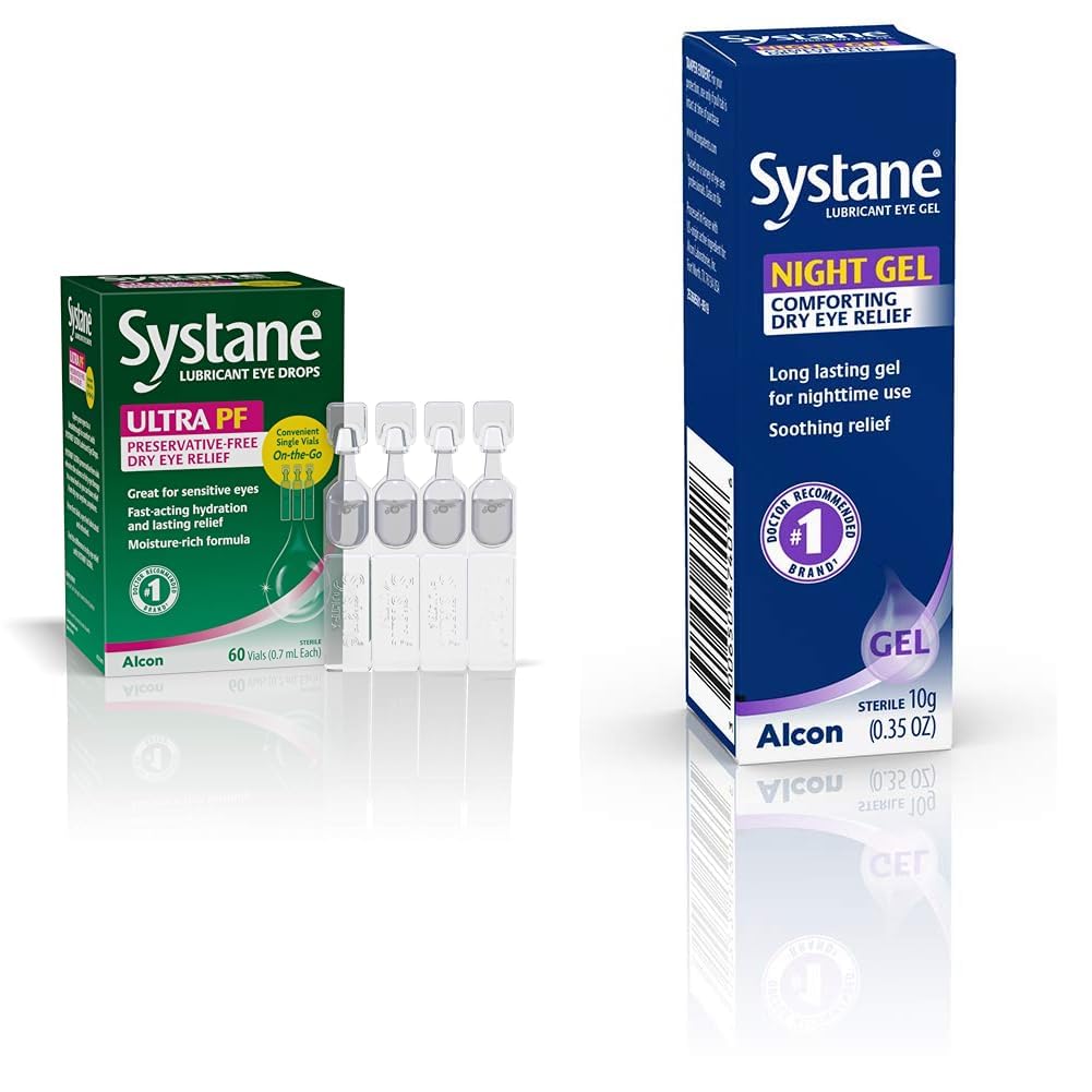 Systane Ultra Lubricant Eye Drops 60 Count Pack of 1 Packaging May Vary Lubricant Eye Gel Nighttime 0