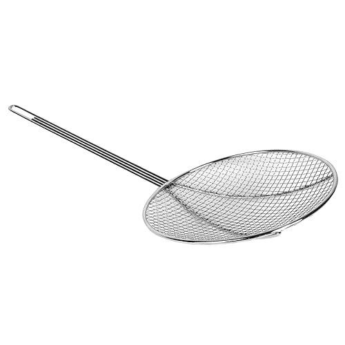 Thunder Group SLSKR813 Skimmer, 8.0 in (de) diámetro., 21.0 in OA de longitud, redondo, malla de alambre, agujero para colgar, niquelado (de)