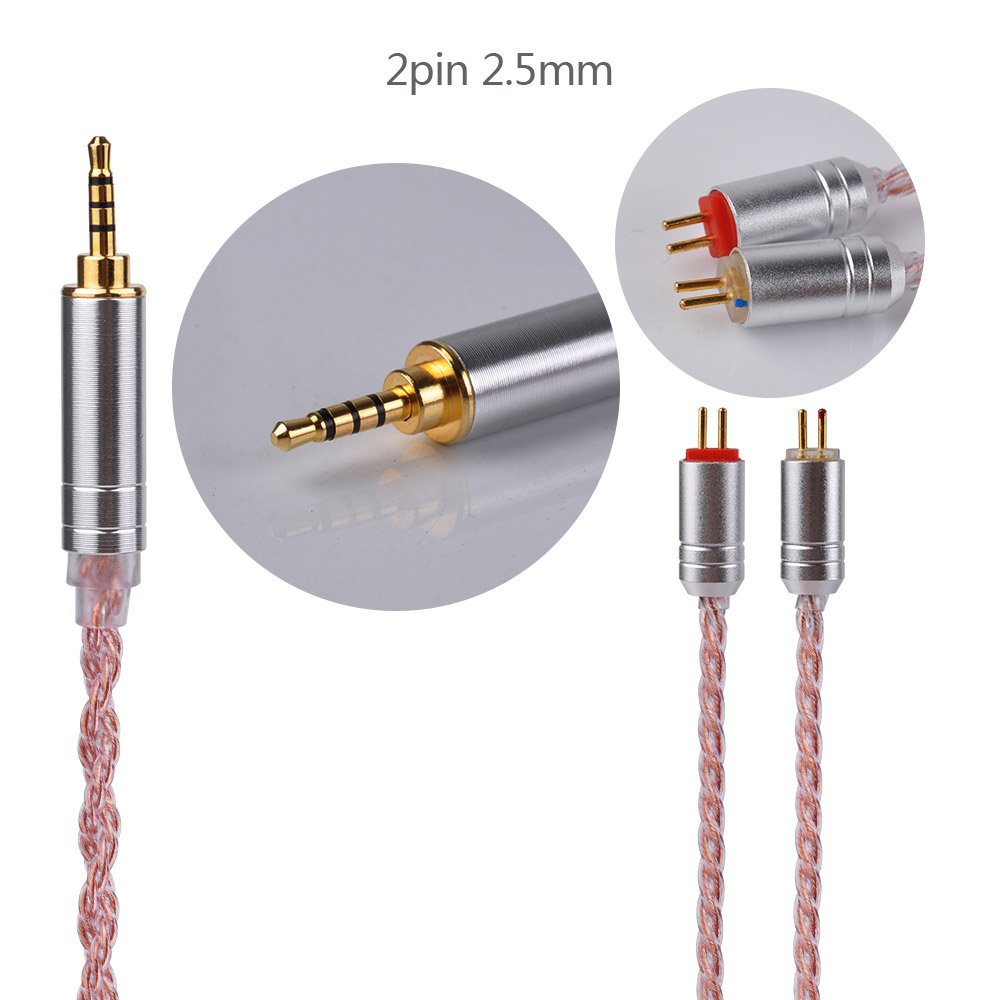 Amazon | Yinyoo イヤフォン ケーブル 0.78mm 2pin 2.5mm YYX4753 高