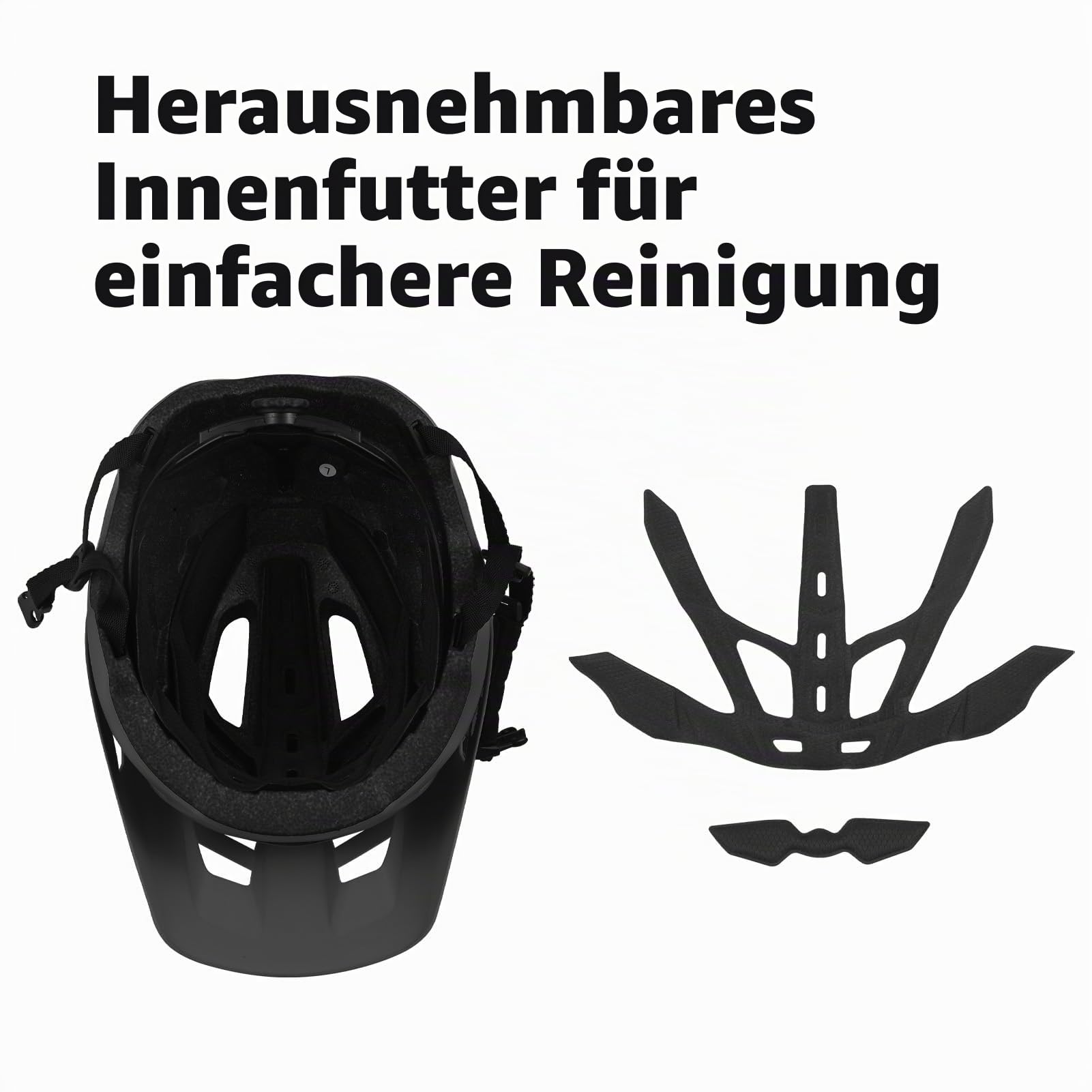 Mountainbike-Helme Fahrradhelme für Erwachsene, 17 Belüftungsöffnungen Atmungsaktiver Fahrradhelm EPS-Fahrradhelm mit abnehmbarer Sonnenblende,Radhelm Einstellbare Fahrradhelme