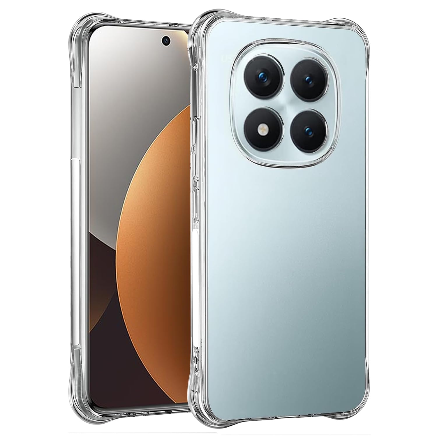 Coque fine en silicone antichoc transparente pour Xiaomi Redmi Note 15 Pro Plus 5G - 8