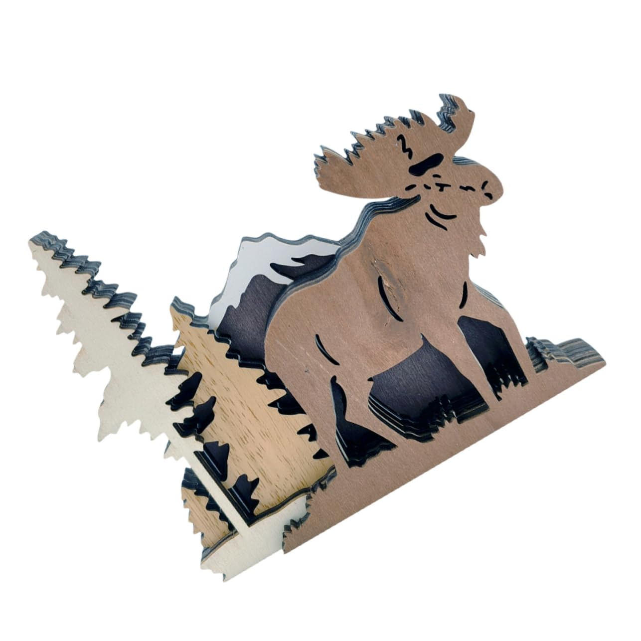 TOPBATHY 3St Elch-Skulptur- Hirschverzierung für die Tischplatte Weihnachtshirsch-Modell büro Dekoration Schreibtisch Dekoration bastelset Wohnkultur Tierstatue aus Holz Holzdekor