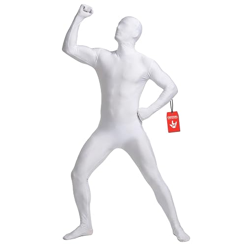 Morphsuits - Disfraz de segunda piel (pegado al cuerpo), Blanco, talla M (MSWHM)