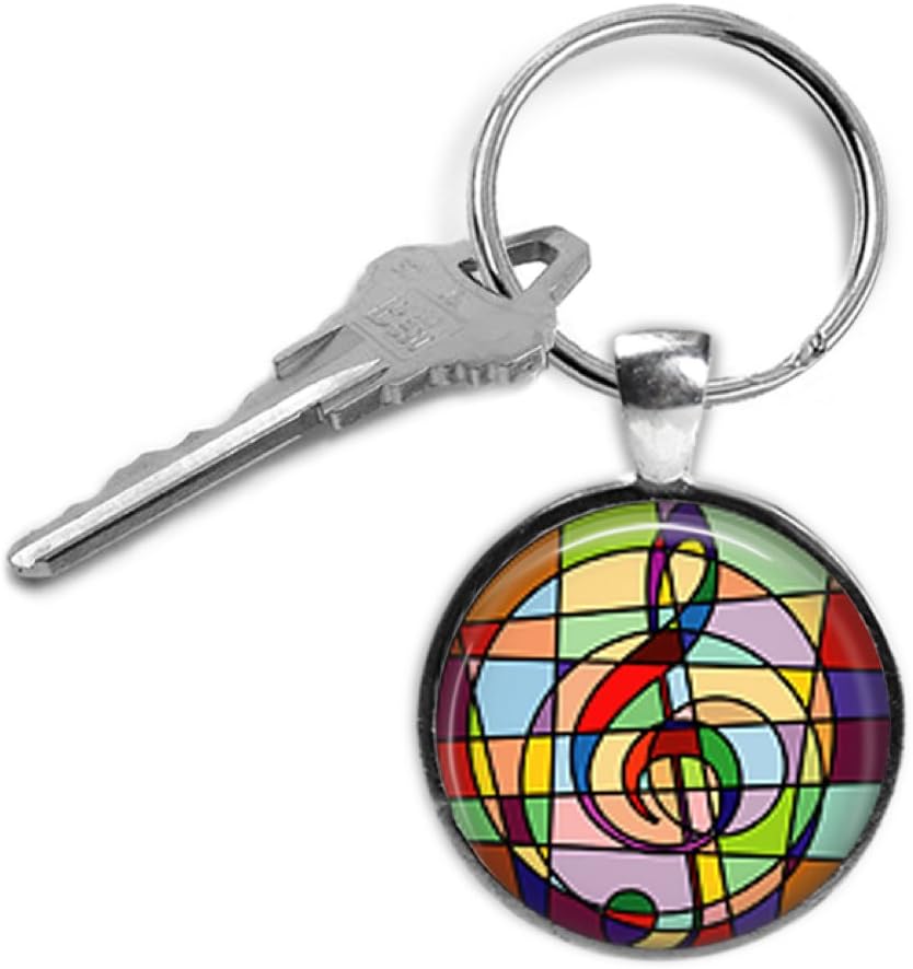 Music Note Key Ring - Piano, singing, choir