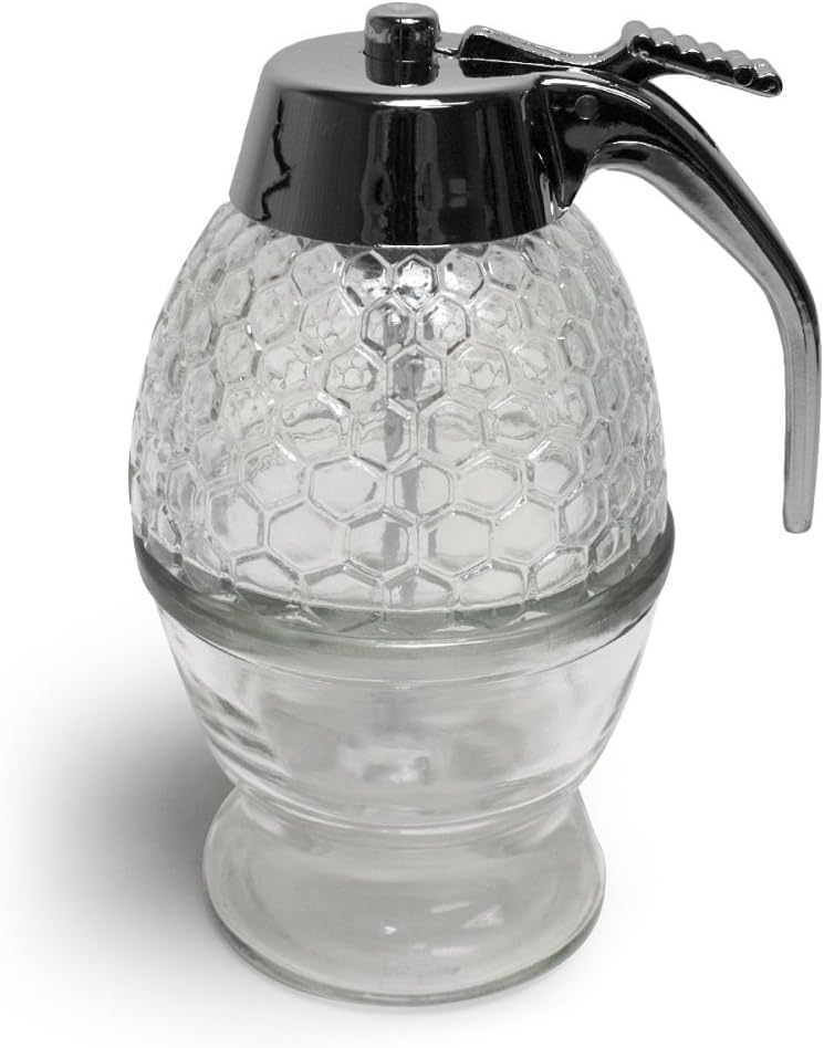 Glass Honey and Syrup Dispenser
