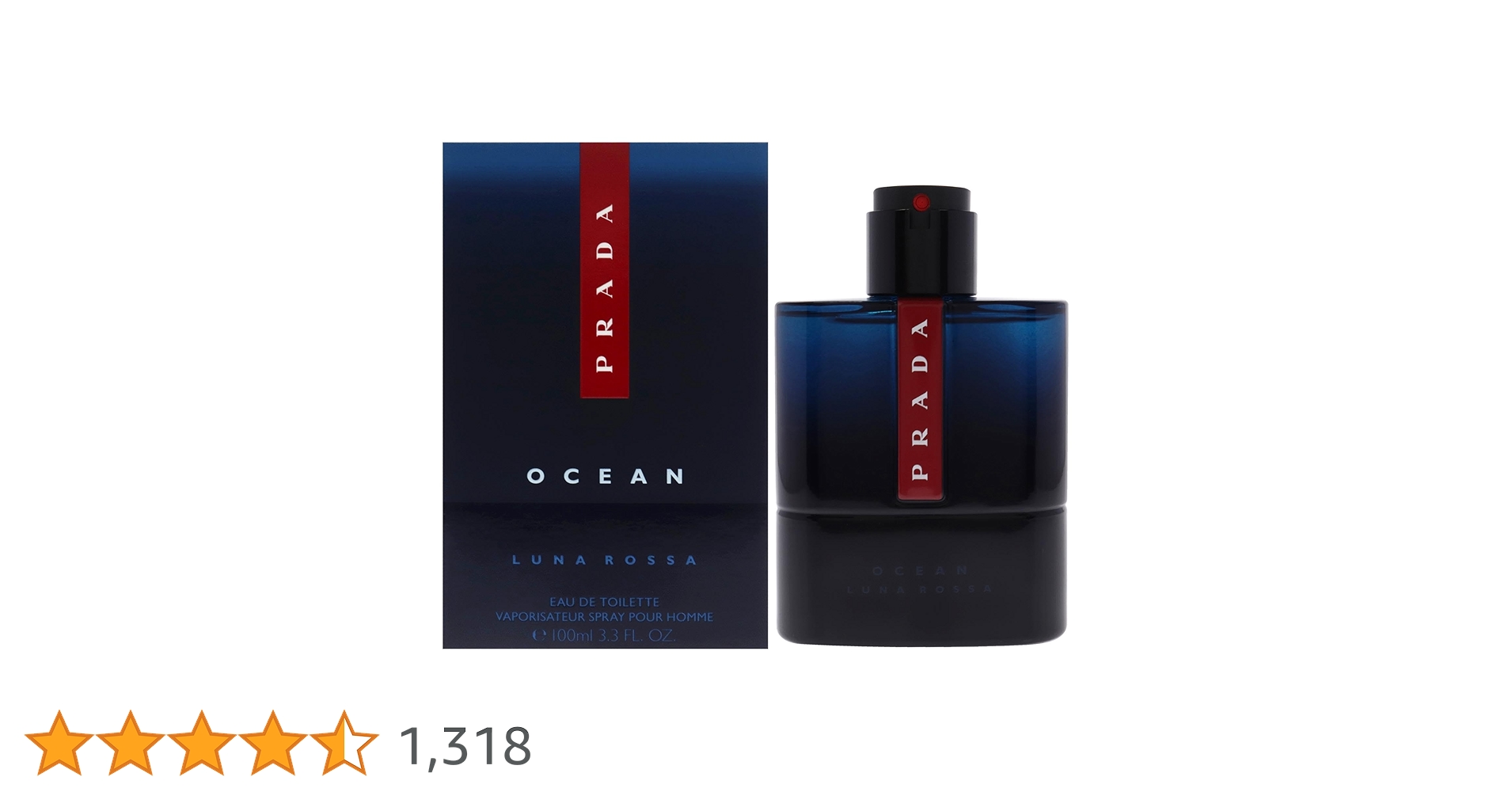 Amazon | Prada Luna Rossa Ocean by Prada Eau De Toilette Spray 3.4