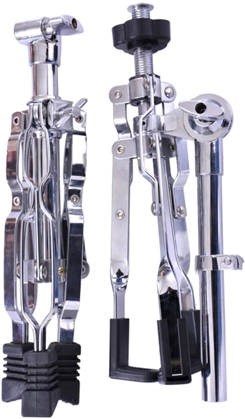 Kadence Snare Drum Stand, Deluxe Percussion Hardware Base Kit, Double Braced, Light Weight Mount for Standard Snares, Tom Drums & Practice Pad, Slip-Proof Gear Tilter & Clamp Style Basket Holder - Image 4 thumbnail