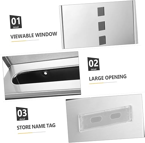 Miniatura 5 de YARNOW Buzón de correo colgante al aire libre Decoración al aire libre Caja de sugerencias de la casa Caja de lata Caja de lata Estilo europeo Sobre