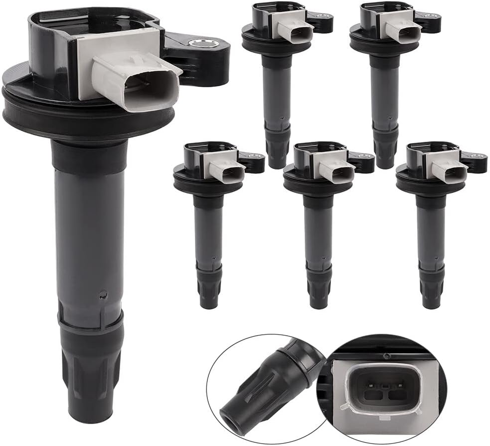 ECCPP ignition coils Pack of 6 AA5Z-12029-A,coils packs,for Ford Taurus,Flex &,for Lincoln MKS,MKT,2010 2011 2012,3.5L DG524 DG-524 6736303