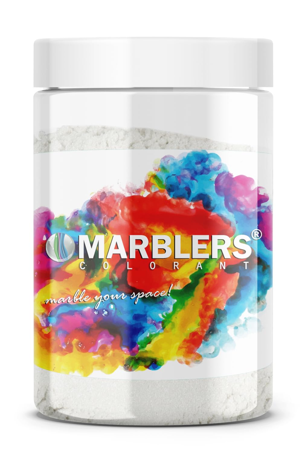 MARBLERS White Mica Powder [Natural White] 4oz (113g) | Cosmetic | Epoxy Resin Pigment, Dye | Non-Toxic, Vegan, Cruelty-Free | Lip Gloss, Nails, Body Butter, Bath Bomb, Candle & Soap Making Fine 4oz (113g) [White] Natural White