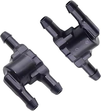 2Pcs Windscreen Washer Wiper Nozzle Check Valve 3 Way Car Windscreen Washer Valve Replacements for Multiple Cars