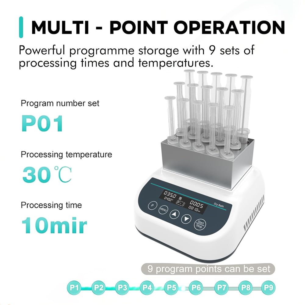Máquina de calefacción y refrigeración de laboratorio con temporizador y configuración de programa para experimentos