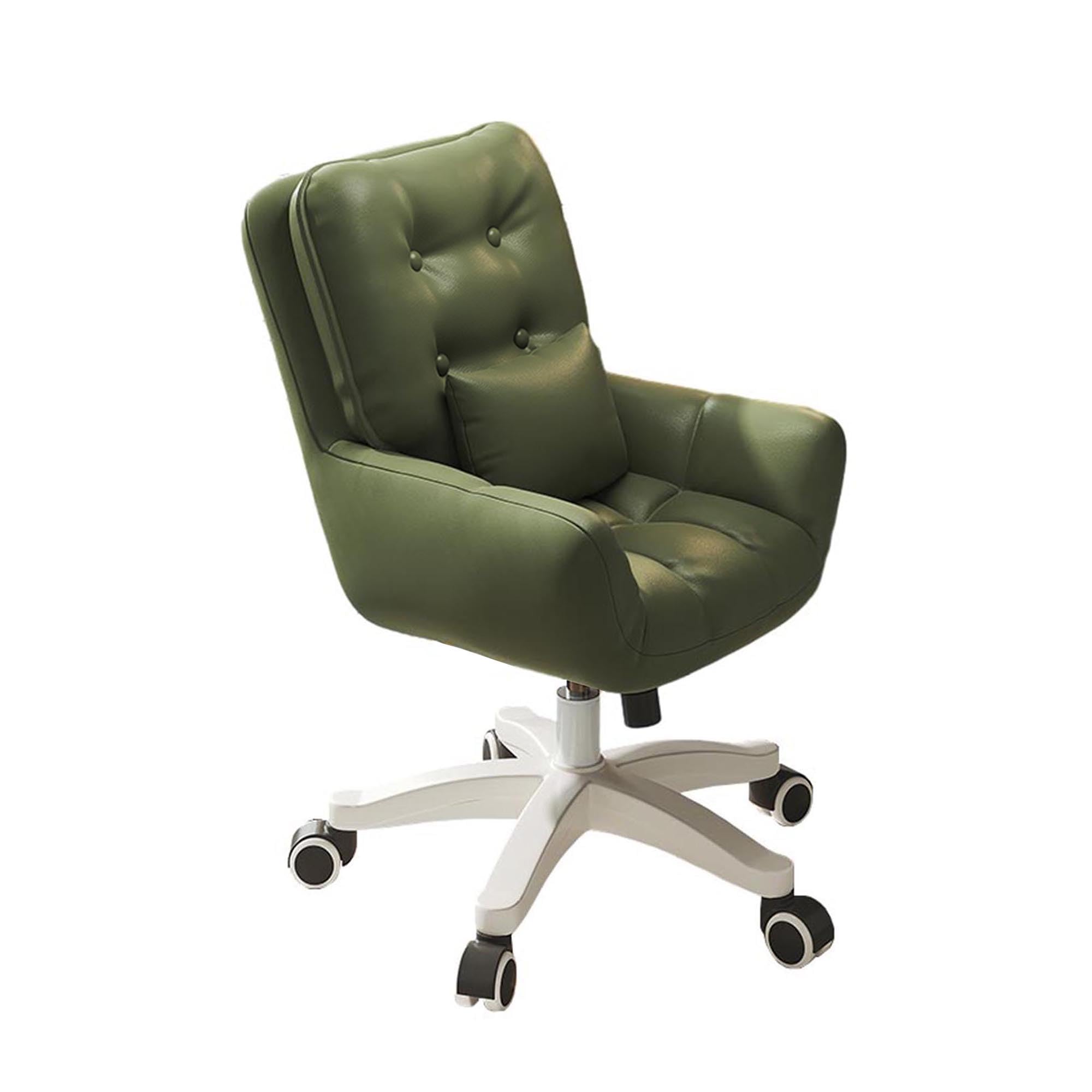 Fauteuil de bureau ergonomique en cuir parfait pour le télétravail en petit espace