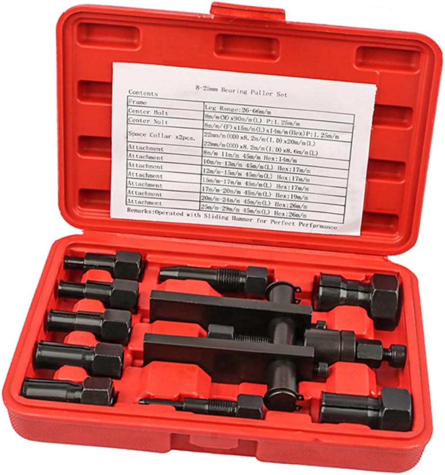 CUBTOL 10pcs Extractor Internal Hammer and Collet Slide Practical Blind Puller